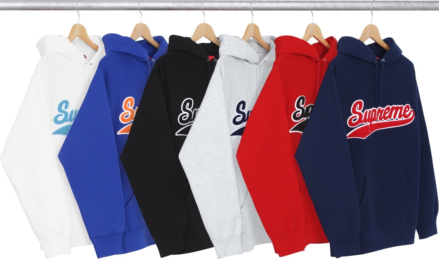 Chenille Script Hooded Sweatshirt
